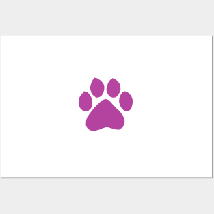 Pink paw Posters and Art